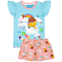 (3-4 Years) Hey Duggee Short Sleeve Short Leg Pyjama Set (Girls Blue)