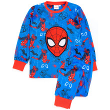 (9-10 Years) Marvel Spiderman Long Sleeve Long Leg Pyjama Set (Boys Blue)