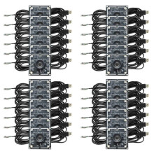 24 Stück 100-Grad-Kameramodul 1 MP OV9732 1280 X 720 USB Kostenloser Treiber Manueller Fokus, mit 3 Meter Kabel für WinXP/7/8/10
