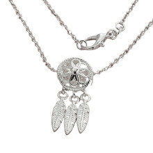 925 Silver Dream Catcher Pendant Necklace 46cm Jewelry Gift for Women