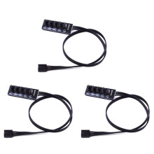 3szt. 40Cm 1 do 5 4-Pin TX4 PWM Wentylator CPU HUB Splitter Obudowa PC Chłodnica Obudowy Przedłużacz Adapter Kontroler