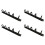 4X 1U 19 Inch Rack Cabinets Cable Management Network Brush Panel Five Ring Detachable Wire Manager Frame 1