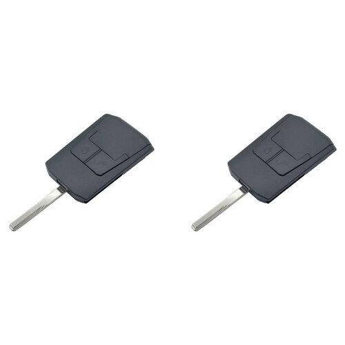 2X Replacement Flip Remote Car Key Shell with 2 Buttons for    Antos Truck Ignition Keychain Accessory