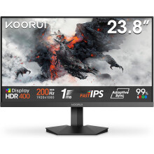 KOORUI 24 Inch Gaming Monitor, 200Hz, Fast IPS, HDR 400, 1ms, Full-HD 1080P