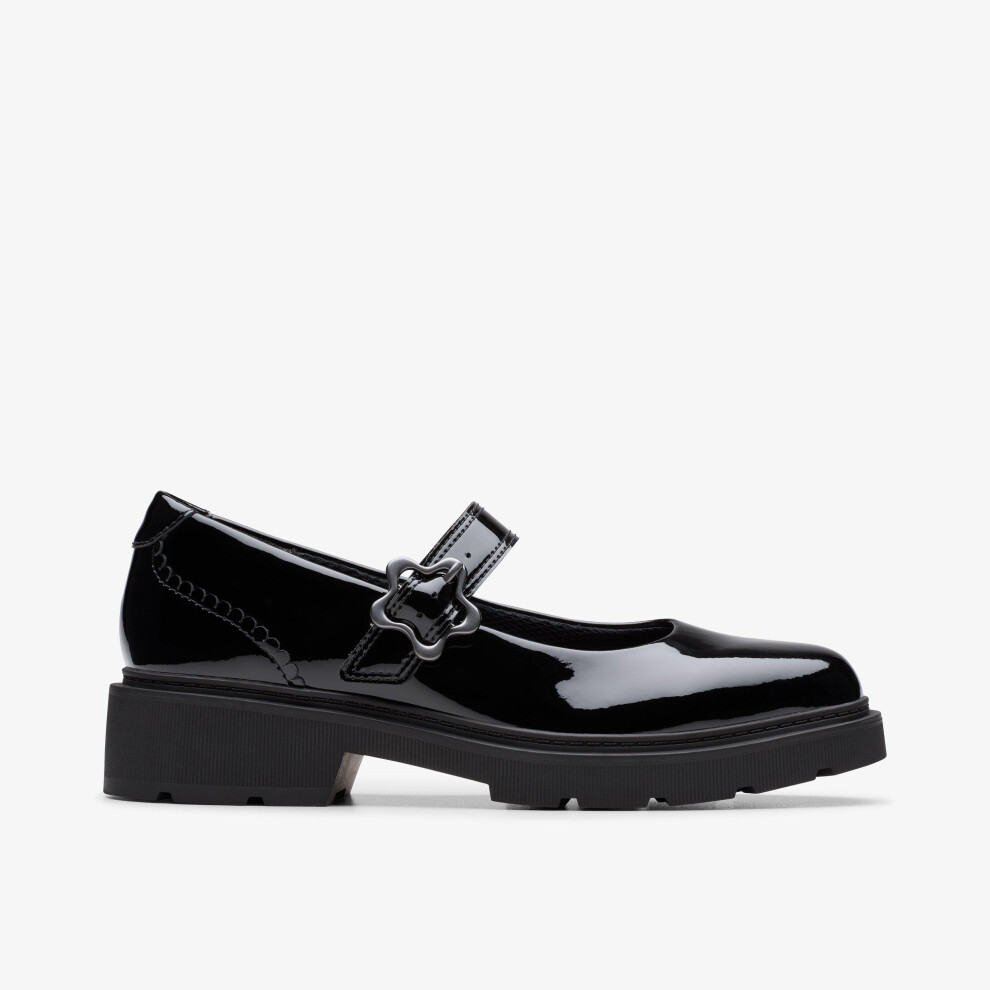 Clarks (Wide, Not Specified) Eris Jane Y. Black Pat