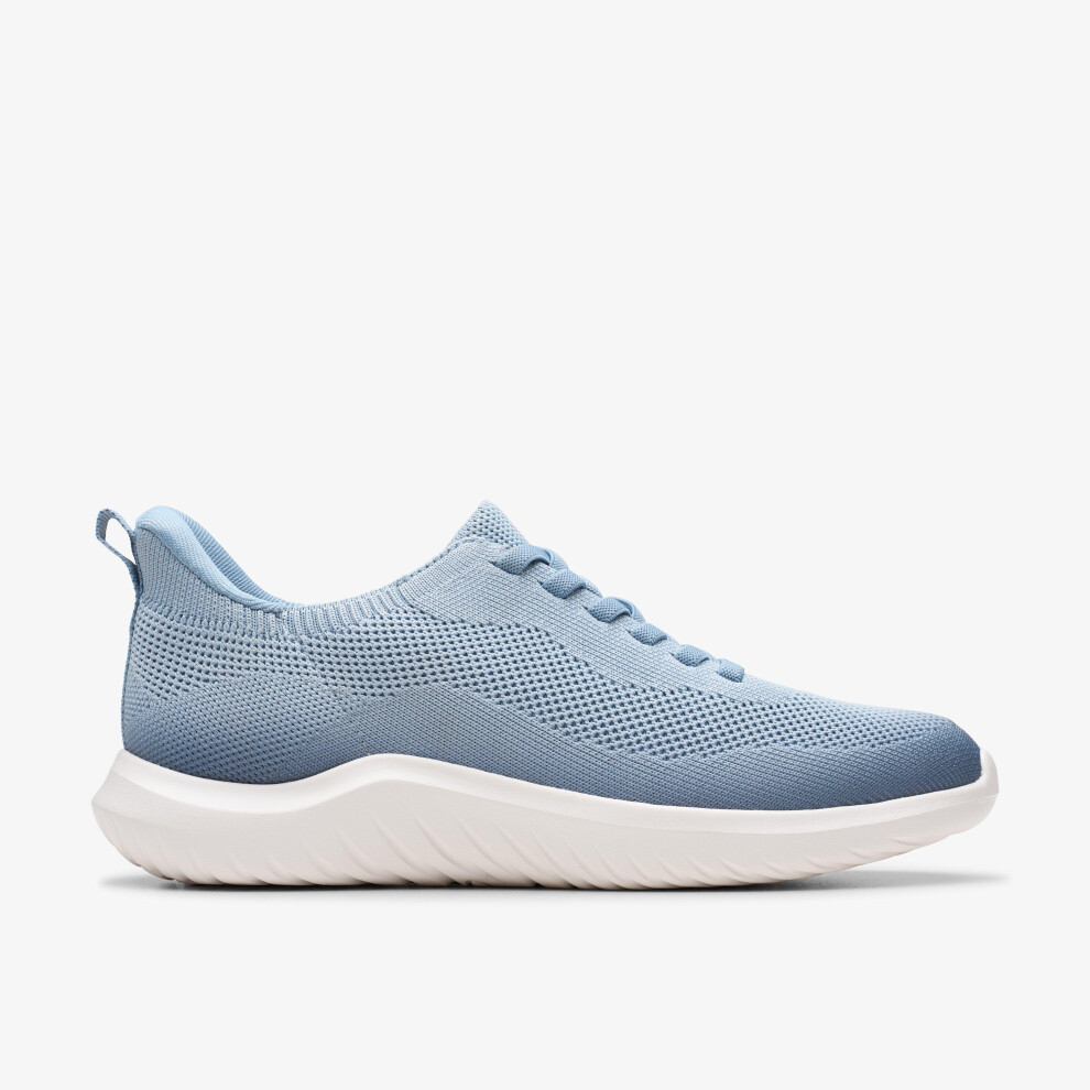 Clarks (Standard, 6 (Adults')) Nova Lace Blue Grey
