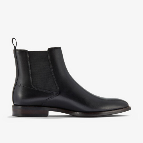 Clarks (Standard, 10.5 (Adults')) Banstead Hi Black Leather