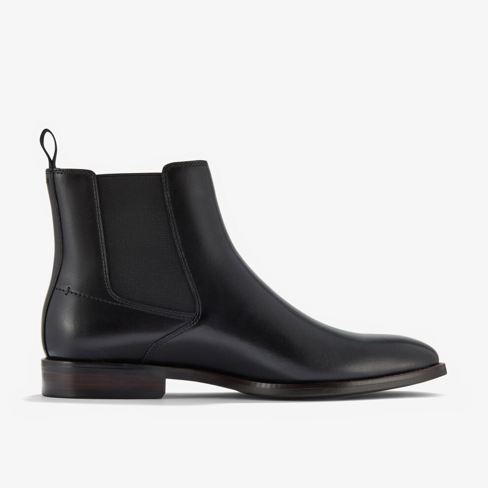 Clarks (Standard, 10.5 (Adults')) Banstead Hi Black Leather