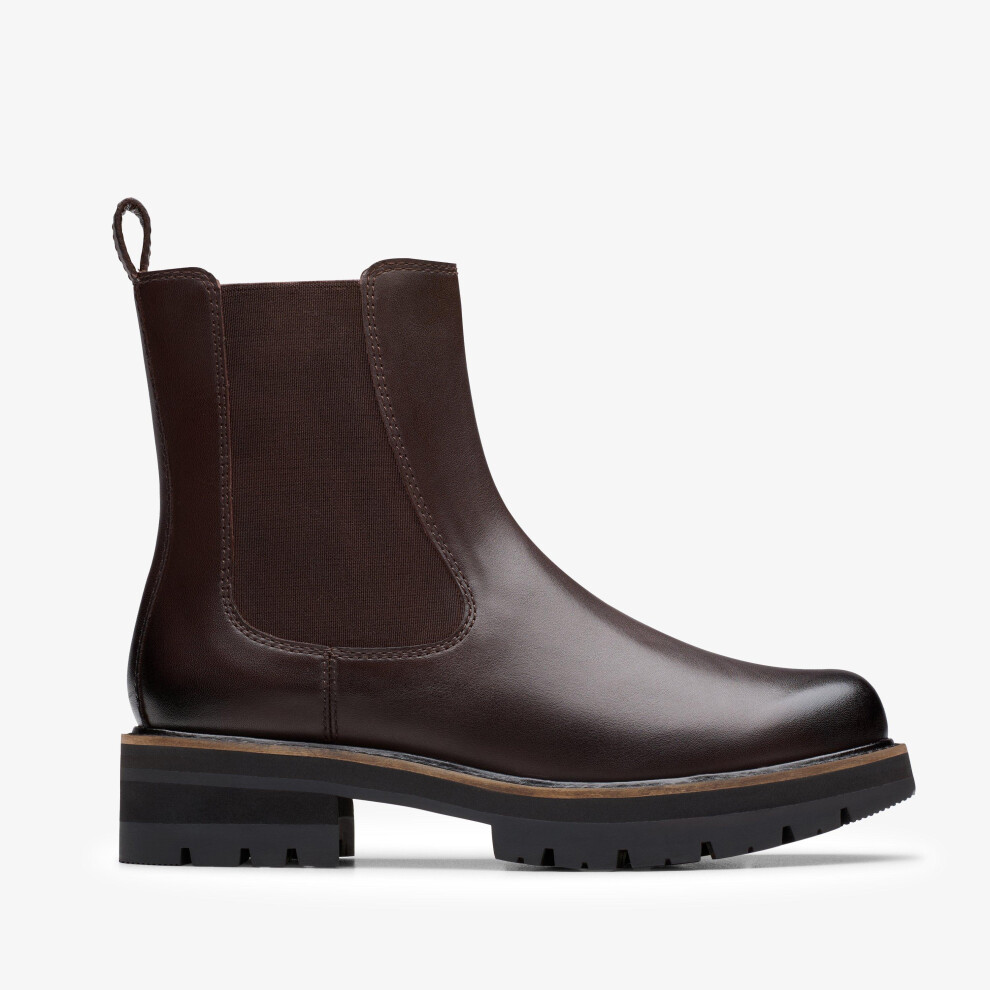 Clarks (Standard, 7 (Adults')) Orianna Lane Brown Leather