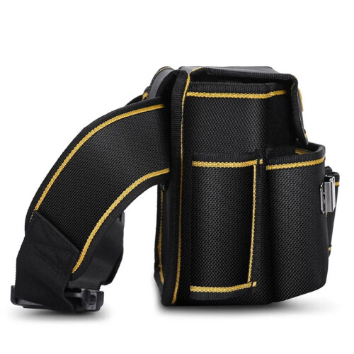1pc Multi-Pocket Tool Pouch, 600D Oxford Cloth, Adjustable Belt for Electrician, Carpenter