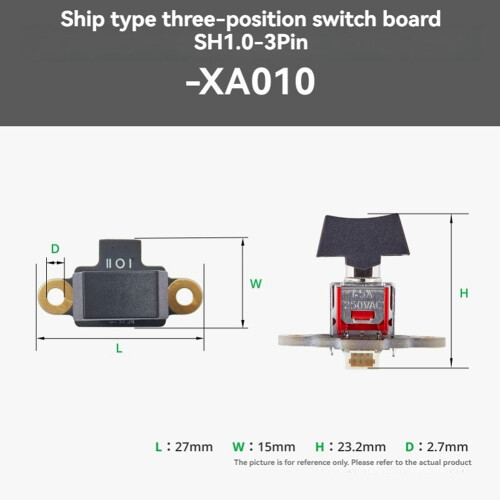 For  3D Printed CyberBrick Ship-Style Three-Position  Plate SH1.0-3Pin 2