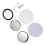 100x Button Maker Keychains Supplies,58mm/2.25 Inch Pin Making Kit for Button Maker Machine,Metal Button Badge Sets 4