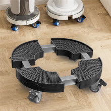 Cart with Wheels Heavy-Duty Plant Rack with Lockable Wheels Adjustable for 8inch-19inch Suitable for Outdoor/Indoor Use