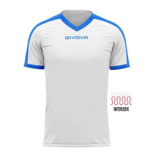 Maillot - GIVOVA - Revolution - blanc/bleu royal - XL - respirant