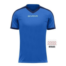 Maillot - GIVOVA - Revolution - Bleu royal/marino - Respirant - 100% polyester