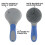 2X Mane Pulling Comb for Horses Professional Mane and Tail Brush with Humanized Handle Horse Grooming Brushes Mane Brush 3
