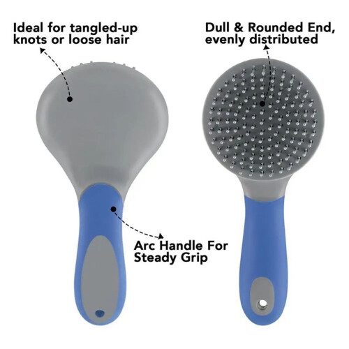 2X Mane Pulling Comb for Horses Professional Mane and Tail Brush with Humanized Handle Horse Grooming Brushes Mane Brush 2