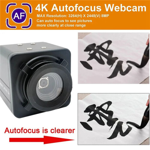 2X Industriële 4K USB-Webcam PC Laptops Video 8MP Autofocus USB-Camera IMX179-Sensor OTG UVC Plug & 2