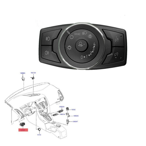 5X for  Focus 2012-2015 BM5T-13A024CPL Dash Front Headlight  Control Height Adjustment Button BM5T13A024 2