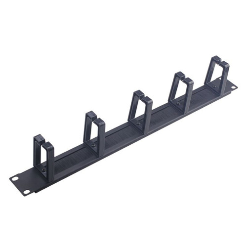 4X 1U 19 Inch Rack Cabinets Cable Management Network Brush Panel Five Ring Detachable Wire Manager Frame 1