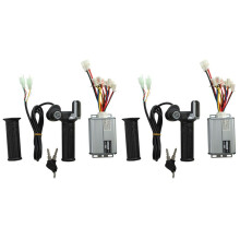 2X Electric Scooter Accessories Motor Brushed Controller & Throttle Twist Grip 48V 1000W for Electric Scooter Bicycle
