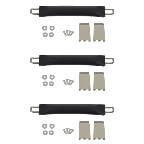 3X Suitcase Handle, Suitcase Luggage Case Handle Flexible 25cm Spare Strap Handle Grip Replacement