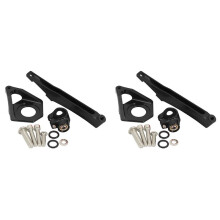 2X Motorcycle Steering Stabilizer Damper Mounting Bracket Kit for YZF-R6 YZF600 2003 2004 2005 Black