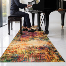 (60 x 220 cm (2ft x 7ft 7")- Runner Rugs, Vibrant) Extra Large Traditional Rugs Modern Carpet Doormat