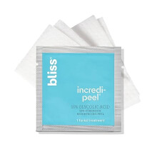 Bliss Incredi-Peel Glycolic Resurfacing Facial Pads - 15 Count - Non-Greasy