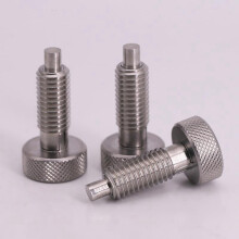 6Pcs Hand Retractable Spring Plunger, M16 Stainless Steel Quick Release Pin Lock Out Pin with Nut and Knurled Handle