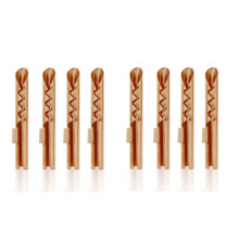 Conjunto de 8 Conectores Banana Tipo Z BFA de 4mm para Alto-Falante com Anel de Travamento - Acessórios de Áudio Profissional de Alta Qualidade em
