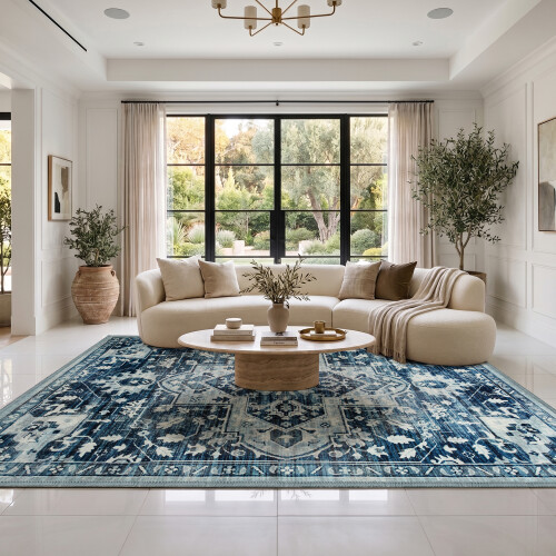 (240 x 320 cm (8 ft x 10 ft 6 in) _ Extra Large Rugs Carpets For Living Room Bedroom Indoor Outdoor R, Tranquil) Extra Large Traditional Rugs Modern Carpet Doormat