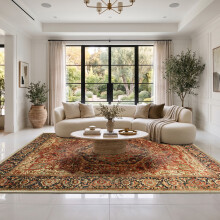 (240 x 320 cm (8 ft x 10 ft 6 in) _ Extra Large Rugs Carpets For Living Room Bedroom Indoor Outdoor R, Majestic) Extra Large Traditional Rugs Modern Carpet Doormat
