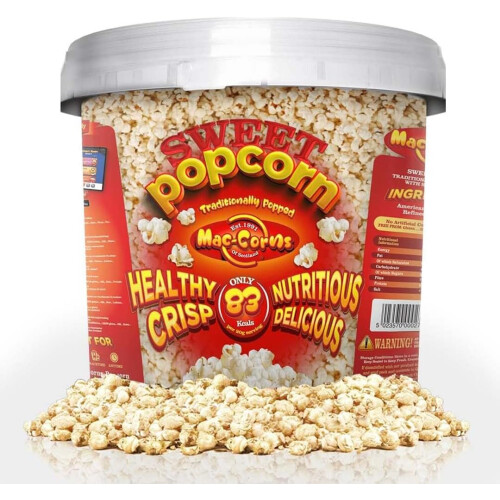 Mac-Corns Sweet Popcorn 600g Sharing Bucket Bundle 2