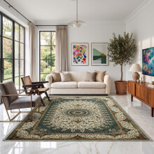 (240 x 320 cm (8 ft x 10 ft 6 in) _ Extra Large Rugs Carpets For Living Room Bedroom Indoor Outdoor R, Willow Teal) Extra Large Traditional Rugs Modern Carpet Doormat
