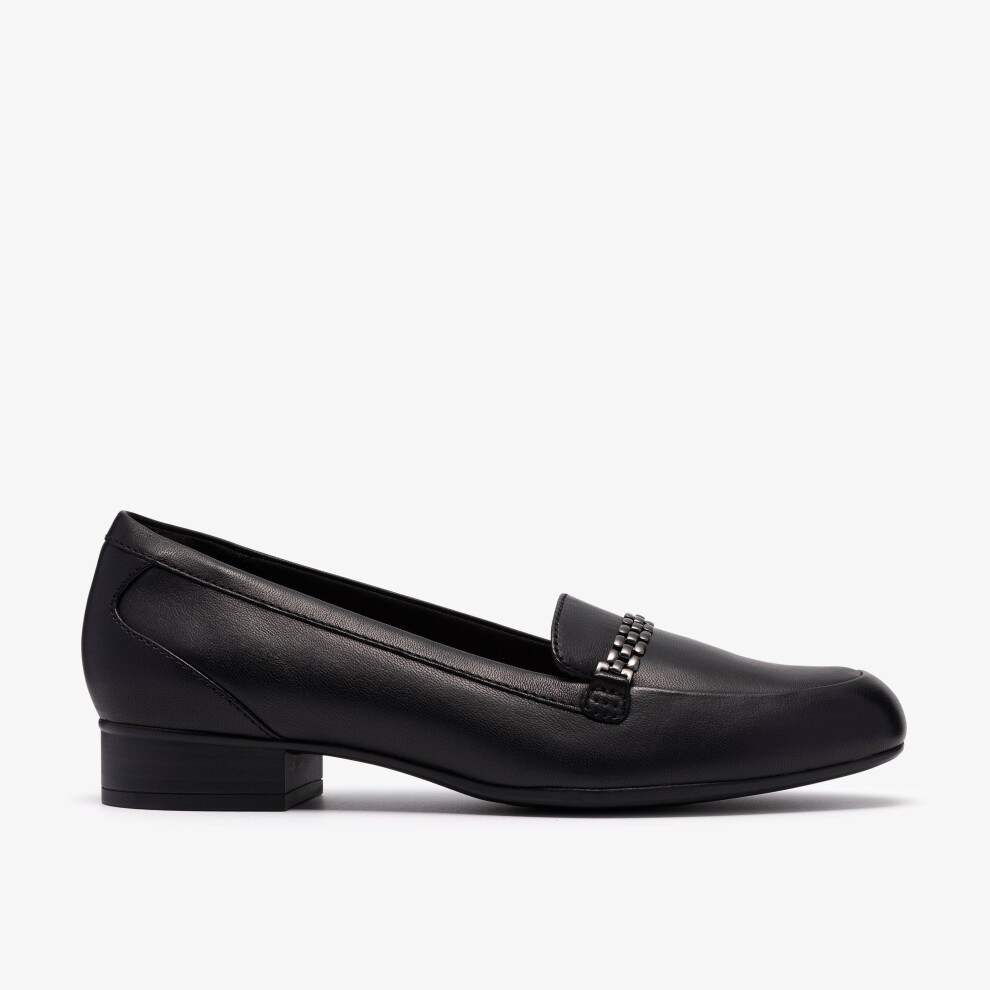 Clarks (Standard, 6.5 (Adults')) Juliet Mia Black Leather