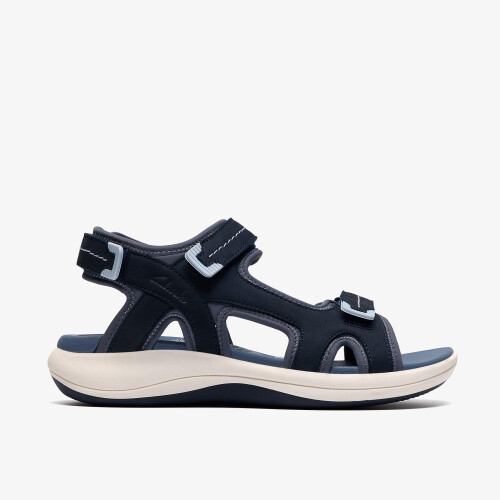 Clarks (Wide, Not Specified) Mira Free Navy Nubuck