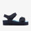 Clarks (Wide, 4 (Children's)) Bali Free T Navy 1