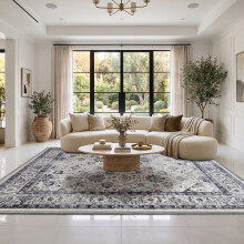 (240 x 320 cm (8 ft x 10 ft 6 in) _ Extra Large Rugs Carpets For Living Room Bedroom Indoor Outdoor R, Serene ) Extra Large Traditional Rugs Modern Carpet Doormat