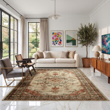 (200 x 290 cm (6 ft 5 in x 9 ft 5in)- Extra Large Rugs/Carpets, Timeless) Extra Large Traditional Rugs Modern Carpet Doormat