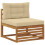 VidaXL vidaXL Outdoor-Sofagarnitur 8 stk. Natur und Beige 2