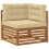 VidaXL vidaXL Outdoor-Sofagarnitur 8 stk. Natur und Beige 3