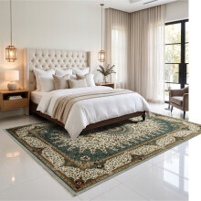 (160 x 230 cm (5 ft 2 in x 7 ft 2 in)- Large Rugs/Carpets, Willow Teal) Extra Large Traditional Rugs Modern Carpet Doormat