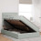 VidaXL vidaXL LED-Speicherbett mit Matratze Hellgrau 120 x 200 cm Samt 4