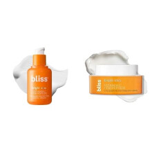 Bliss Bright Idea Vitamin C Serum & Eye Cream Duo - Brightening and Hydrating - Anti-aging Serum, Reduces Fine Lines - Clean, Vegan & Cruelty-Free