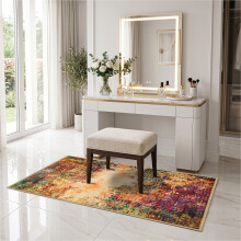 (60 x 110 cm (2 ft x 3 ft 7 in)- Large Door Mat/Bath Mat, Vibrant) Extra Large Traditional Rugs Modern Carpet Doormat