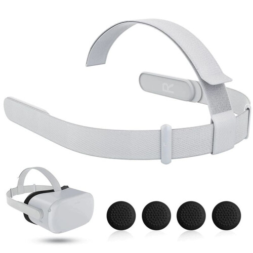 Strap for  Quest 2 VR Headset, Replacement  Strap for Meta Quest 2 VR Headband Strap with Joystick Caps B