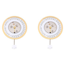 2X Movimento al Quarzo Accessori per Orologio 6 Rubini per Orologio Movimento ISA 220 Data un Ore 3 Movimento Calendario Singolo Sostituisci