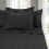 Reversible Duvet Covers 3 Piece Stripe Bedding Set With Fitted Sheet & Pillowcase 5