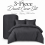 Reversible Duvet Covers 3 Piece Stripe Bedding Set With Fitted Sheet & Pillowcase 1